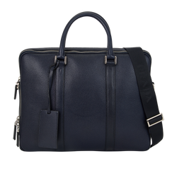 Briefcase, Leather, Navy, 64, S, DB, AC, 3*